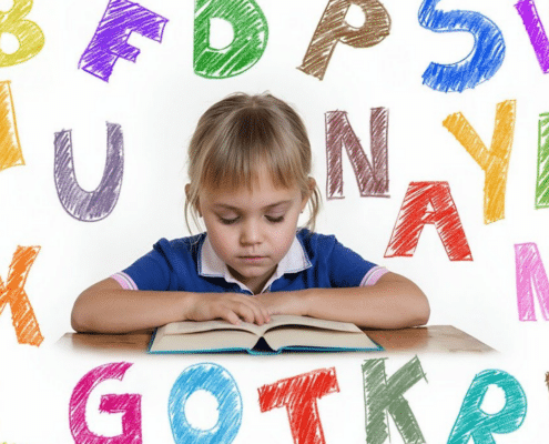 Student Imagining Letters